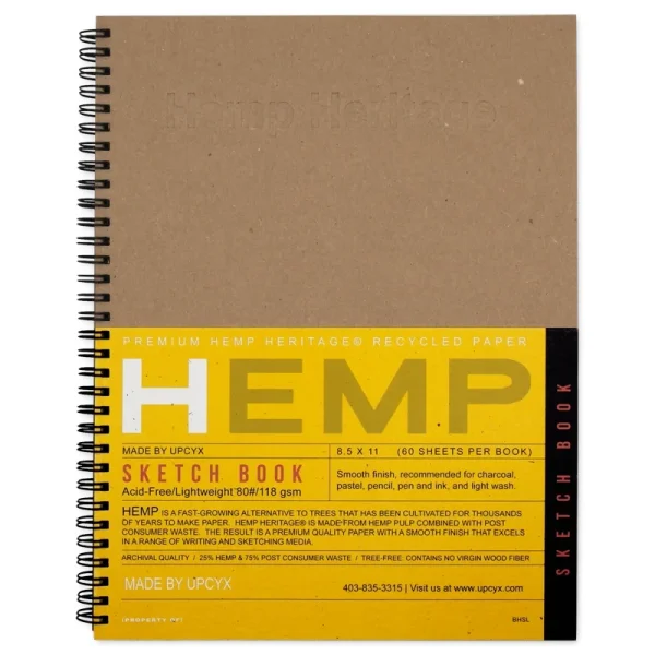 Hemp sketch book